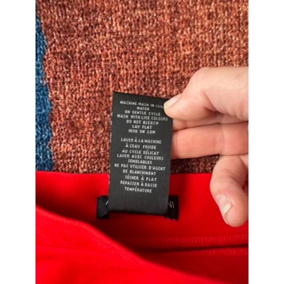 NWOTY Mario Serrani Red Knit Skirt Made in Italy - Picture 5 of 5